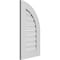 Ekena Millwork Quarter Round Top Right Surface Mount PVC Gable Vent w/ 3-1/2"W x 1"P Standard Frame, 16"W x 30"H GVPQR16X3001SF - alternate 5